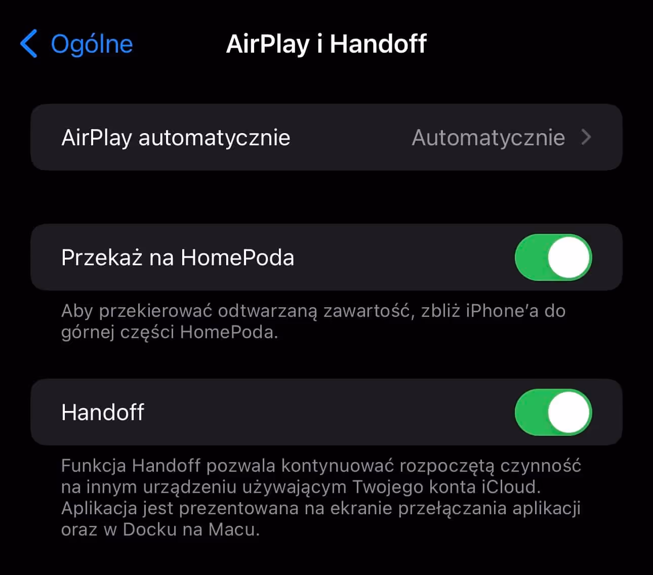 Handoff ios iPhone